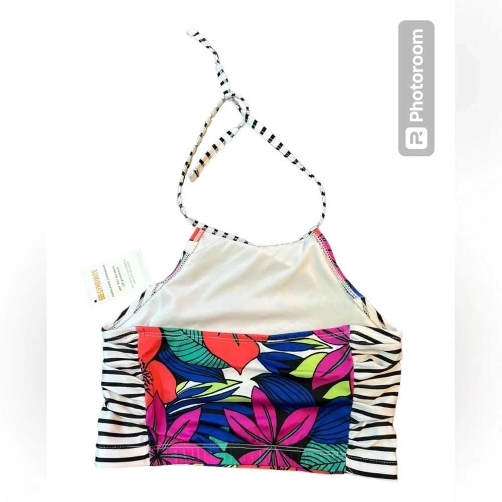 Gymboree tankini top size 10-12 girls‎ NWT floral tropical print